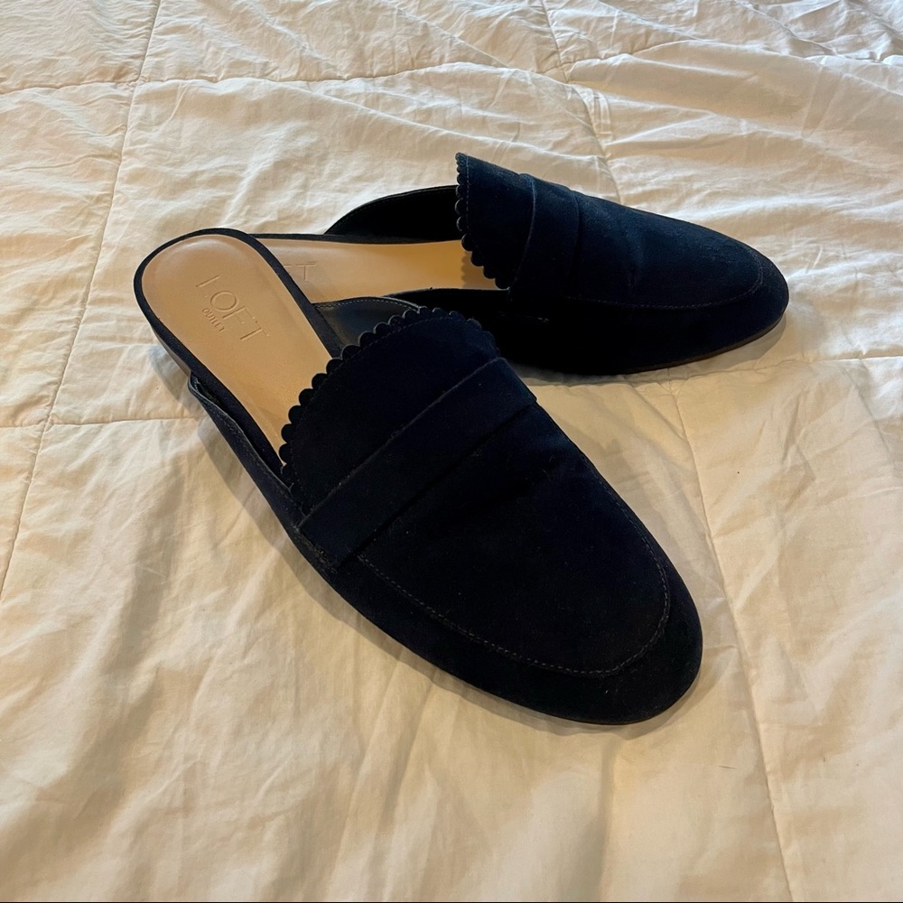 LOFT Navy Women’s Mules - 10